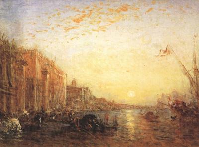 Felix Ziem Venice with Doges'Palace at Sunrise (mk22)